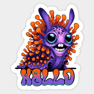 Happy Spanish Shawl Nudibranch Sticker